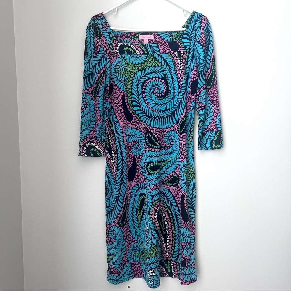 Lilly Pulitzer Newport Silk Paisley Mini Dress Size 8